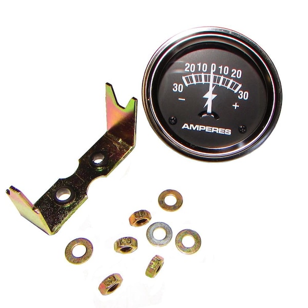 Chrome Amp Meter (30-0-30)